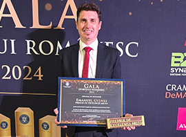 Mani Gyenes primește premiul de excelență în sport la Gala Sportului Românesc